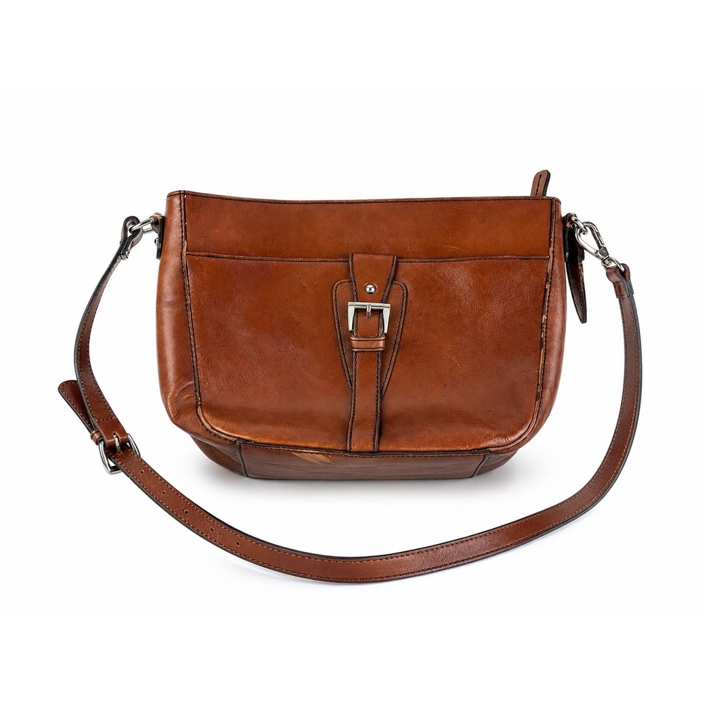 Etienne Aigner Brown Leather Crossbody Bag